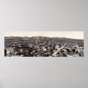 Vogelauge Blick Globe, AZ 1909 Yard Long Foto Poster