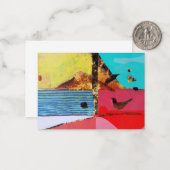 Vogelaugen-Blick-Flat Mitteilungskarte (Vorderseite/Rückseite Beispiel)