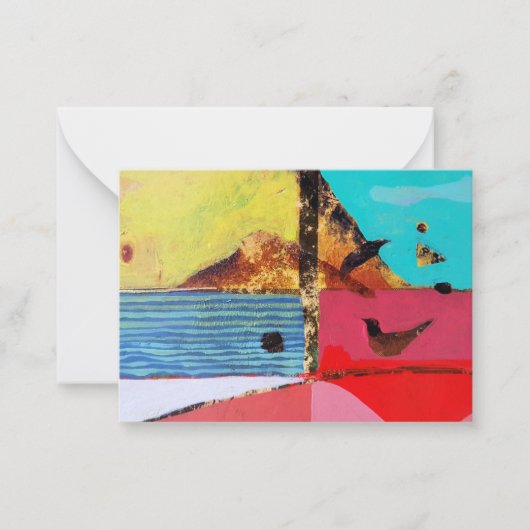 Vogelaugen-Blick-Flat Mitteilungskarte (Vorderseite)