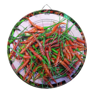 Vogelaugen-Chili-Paprikaschoten Dartscheibe