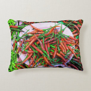 Vogelaugen-Chili-Paprikaschoten Dekokissen