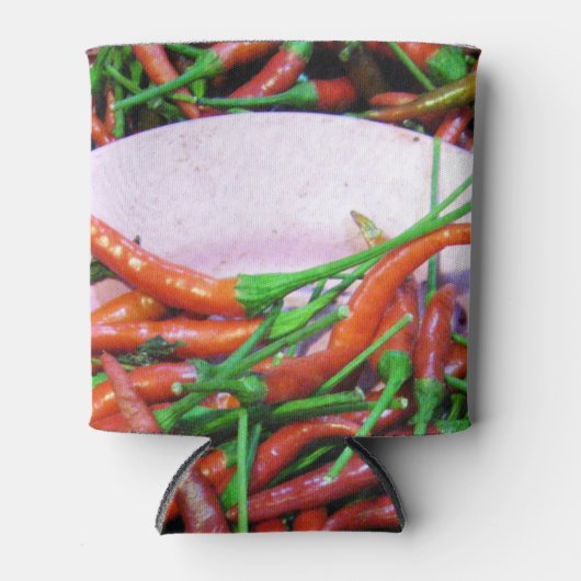 Vogelaugen-Chili-Paprikaschoten Dosenkühler (Vorderseite)