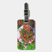 Vogelaugen-Chili-Paprikaschoten Gepäckanhänger (Vorderseite vertikal)