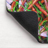 Vogelaugen-Chili-Paprikaschoten Mousepad (Ecke)