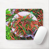 Vogelaugen-Chili-Paprikaschoten Mousepad (Mit Mouse)