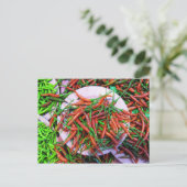 Vogelaugen-Chili-Paprikaschoten Postkarte (Stehend Vorderseite)