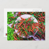 Vogelaugen-Chili-Paprikaschoten Postkarte (Vorne/Hinten)
