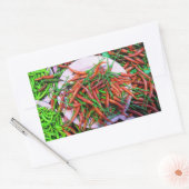 Vogelaugen-Chili-Paprikaschoten Rechteckiger Aufkleber (Umschlag)