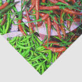 Vogelaugen-Chili-Paprikaschoten Seidenpapier (Ausschnitt)