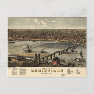 Vogelaugenblick in Louisville Postkarte