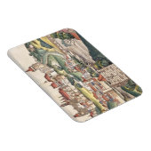 Vogelaugenblick in Prag aus der Nürnberger Chronik Magnet (Rechte Seite)