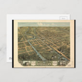 Vogelaugenblick Massillon Stark Landkreis Ohio (18 Postkarte (Vorne/Hinten)