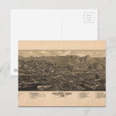 Vogelaugenblick von Golden, Colorado (1882) Postkarte (Vorne/Hinten)