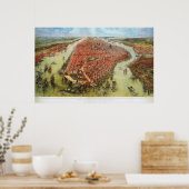 Vogelaugenblick von Manhattan, Bachmann 1865 Print Poster (Küche)