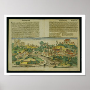 Vogelaugenblick von Salzburg aus dem Nürnberger Ch Poster