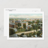 Vogelaugenblick, Winston Salem, NC Vintag Postkarte (Vorne/Hinten)