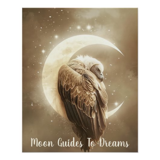Vogelbaby auf dem Mond Poster (Vorderseite)