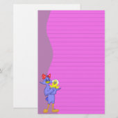 Vogelbaby-und Mutter-Vogel-Briefpapier Briefpapier (Vorne/Hinten)