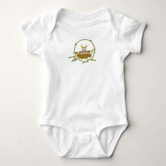 Vogelbabys Baby Strampler (Vorderseite)