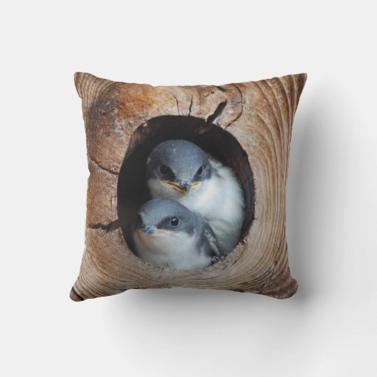 Vogelbabys Kissen (Rückseite)