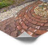 Vogelbad im Orman House, Apalachicola, Florid Poster (Ecke)