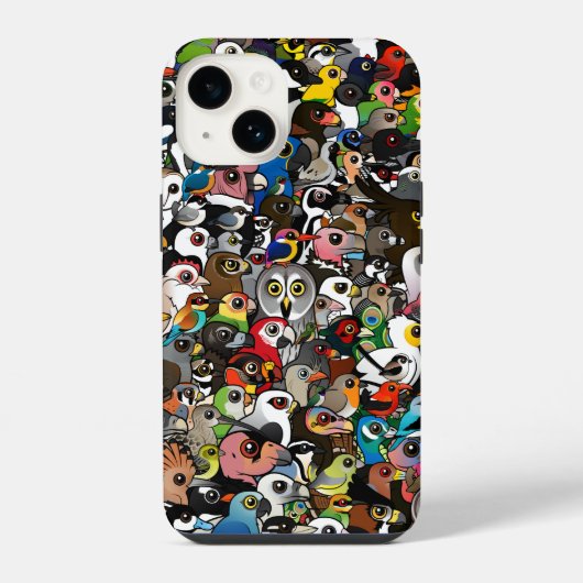 Vogelbare Menge iPhone Hülle (Rückseite)