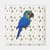 Vogelbarer Indigo Ara oder Lears Ara Magnet (Vorne)