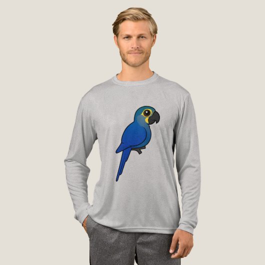 Vogelbarer Indigo Ara oder Lears Ara Tri-Blend Shirt (Volle Vorderseite)