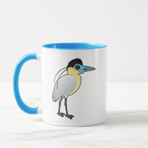 Vogelbarer Kapuzenreiher Tasse