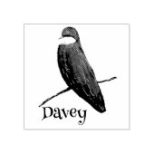 Vogelbäume schlucken in der Kinderbibliothek Gummistempel (Prägung)