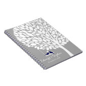 Vogelbaumhochzeits-Gastbuch-Planeranmerkungsmarine Notizblock (Rechte Seite)