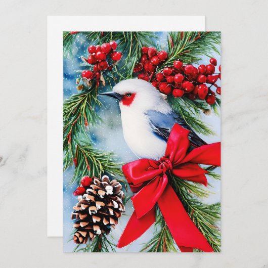 Vogelbeeren und Bugbudget Weihnachten (Vorne/Hinten)