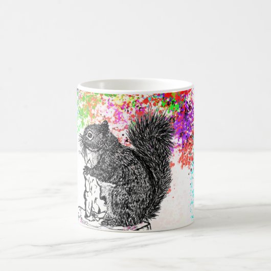 Vogelbein und Eichhörnchen Kaffeetasse (Mittel)