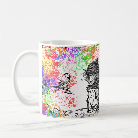 Vogelbein und Eichhörnchen Kaffeetasse (Links)