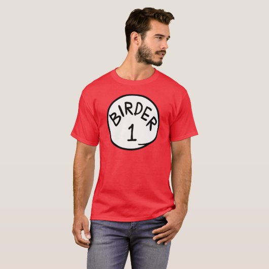 Vogelbeobachter 1 T-Shirt (Vorne ganz)