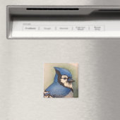Vogelbeobachter auf Bluejay Kühlschrankmagnet Magn (In Situ (Geschirrspüler))