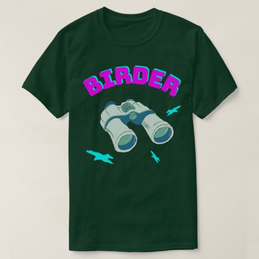 Vogelbeobachter Bird Watching Binoculars Birds T-Shirt (Design vorne)