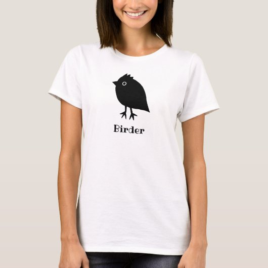 Vogelbeobachter Birdwatcher Twitcher lustiger T-Shirt (Vorderseite)