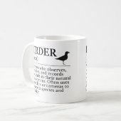 Vogelbeobachter-Definition - Beobachter von Wildvö Kaffeetasse (Vorderseite Links)