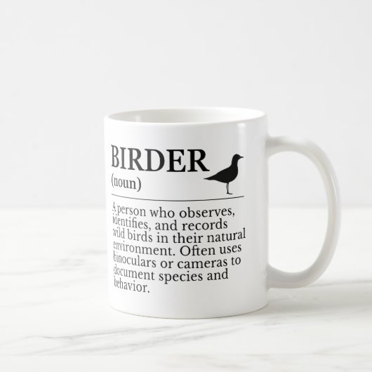 Vogelbeobachter-Definition - Beobachter von Wildvö Kaffeetasse (Rechts)