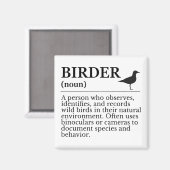 Vogelbeobachter-Definition - Beobachter von Wildvö Magnet (Vorderseite/Rückseite)