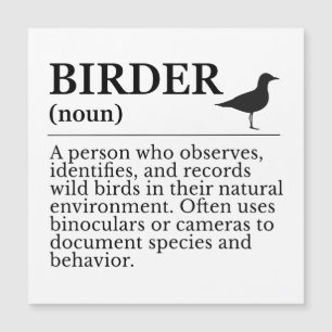 Vogelbeobachter-Definition - Beobachter von Wildvö Magnetkarte