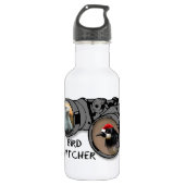 Vogelbeobachter-Entwurf w/Eagle u. Specht Edelstahlflasche (Vorderseite)