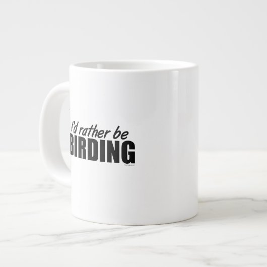 Vogelbeobachter Jumbo-Tasse (Vorderseite Links)