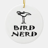 Vogelbeobachter Keramikornament (Vorne)