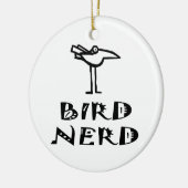 Vogelbeobachter Keramikornament (Links)