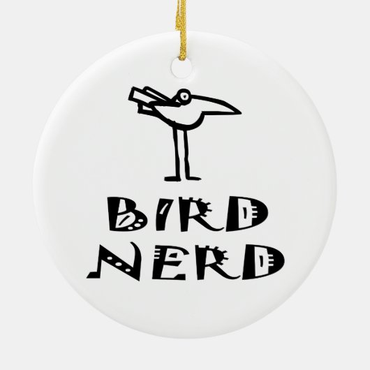 Vogelbeobachter Keramikornament (Hinten)