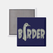 Vogelbeobachter Magnet (Vorderseite/Rückseite)