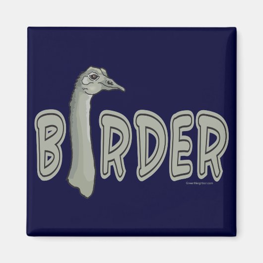 Vogelbeobachter Magnet (Vorne)
