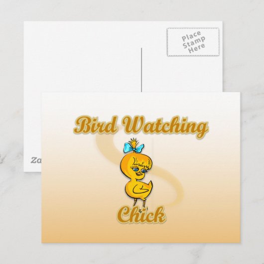Vogelbeobachter Postkarte (Vorne/Hinten)